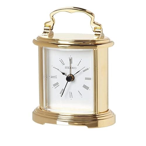 SEIKO Peyton Desk Clock, Gold