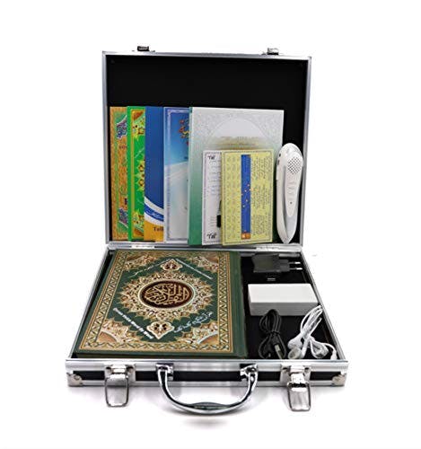 Ramadan Digital Quran Reading Pen 8GB Memory Downloading Reciters and Languages English Arabic Urdu French Spanish German etc,with 6 Holy Quran Books for Kid and Arabic