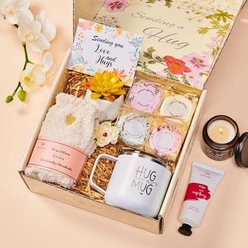 Care Package for Women Spa Gifts Baskets for Women Self Care for Best Friends Mom Grandma Wife Feel Better Gifts Thinking of You Encouragement Stress Relief Get Well Soon Gifts for Women Holiday Gift