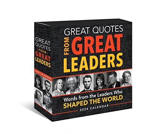 2024 Great Quotes From Great Leaders Boxed Calendar: 365 Inspirational Quotes From Leaders Who Shaped the World (Daily Calendar, Office Desk Gift for Him or Her)