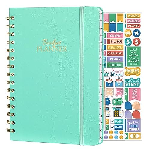 Budget Planner - Budget Book with Bill Organizer and Expense Tracker, 6.1" x 8.25", 12 Month Undated Finance Planner/Account Book to Take Control of Your Money, Start Anytime - Mint