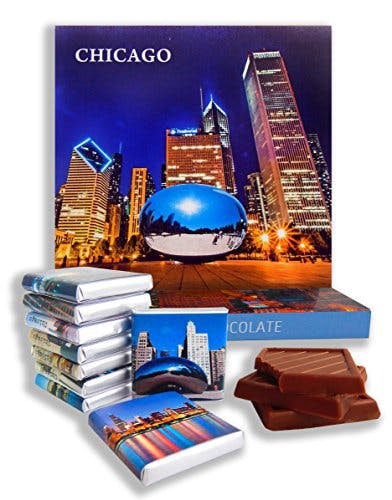DA CHOCOLATE Candy Souvenir CHICAGO CITY Chocolate Gift Set 5x5in 1 box [Prime Night 0270]