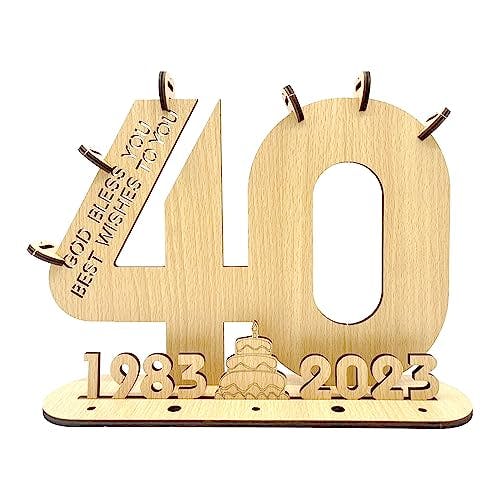 40th Anniversary Guest Book Alternative Sign, 40th Birthday Decorations for Women - Enhance The Celebration, encapsulate Memories, and Share Joy with Those Closest to You.