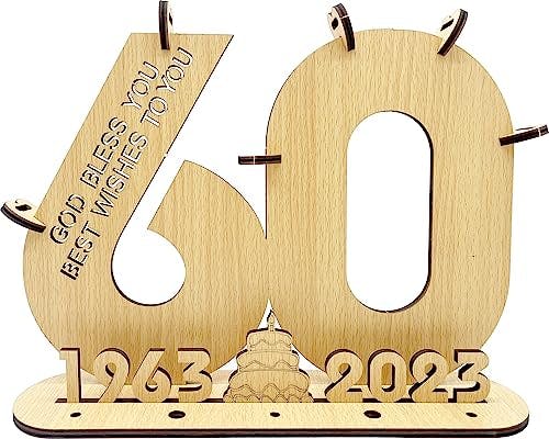 60th Anniversary Guest Book Alternative Sign, 60th Birthday Decorations for Women - Enhance the celebration, encapsulate memories, and share joy with those closest to you.