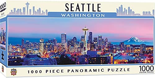 MasterPieces 1000 Piece Jigsaw Puzzle For Adults, Family, Or Kids - Seattle Panoramic - 13"x39"