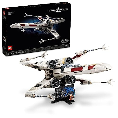 LEGO Star Wars Ultimate Collector Series X-Wing Starfighter Building Set for Adults, Star Wars Collectible for Build and Display with Luke Skywalker Minifigure, Fun Gift Idea for Star Wars Fans, 75355