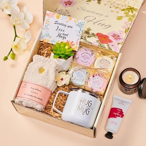 Care Package for Women Spa Gifts Baskets Christmas Gifts for Women Self Care for Best Friends Mom Grandma Wife Feel Better Gifts Thinking of You Stress Relief Get Well Soon Gift for Women Holiday Gift