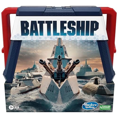 Battleship Classic Board Game, Strategy Game for Kids Ages 7 and Up, Fun for 2 Players