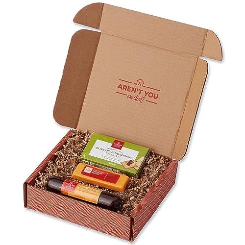 Hickory Farms Gourmet Meat & Cheese Gift Box - Charcuterie Food | Father's Day Gift | Perfect For Family, Birthdays, Sympathy, Retirement Gifts