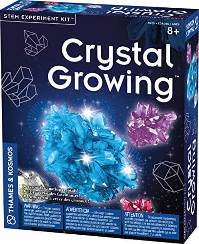 Thames & Kosmos Crystal Growing STEM Experiment Kit | Grow Sparkling, Colorful Crystals of Different Sizes! | Learn About Crystallization| 3-Language Instruction Manual (English, French, Spanish)