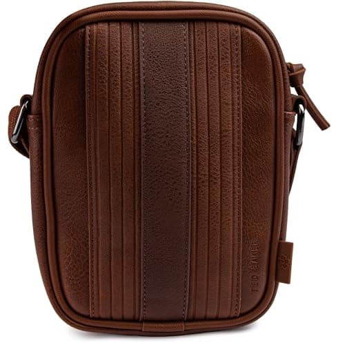Ted Baker London EVVER Striped PU Flight Bag, tan