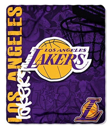 Northwest NBA Los Angeles Lakers Unisex-Adult Fleece Throw Blanket, 50" x 60", Hard Knocks