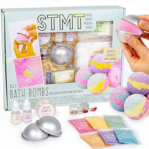 STMT D.I.Y. Bath Bomb Kit, STMT Kits for Girls, Bath Bomb Mold, Spa Kit for Kids, Bath Crumbles, Ages - 6+, 1 Count (Pack of 1), Green