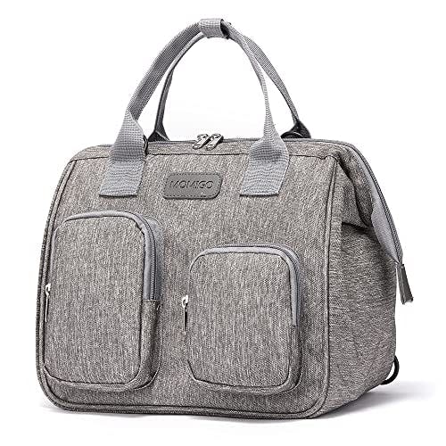 Diaper Bag Backpack- Baby Waterproof Multi-Function Mini Smart Diaper Bag Backpack Baby Messenger for Outdoor & Working Mothers, Medium Size (Grey)