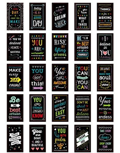 Iconikal Inspirational Sayings & Encouragements Magnets, 2 x 3.5-Inch, 50-Pack