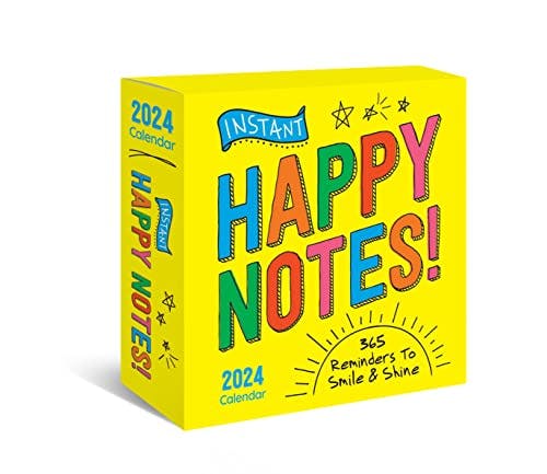 2024 Instant Happy Notes Boxed Calendar: 365 Reminders to Smile and Shine! (Daily Motivational Desk Gift)