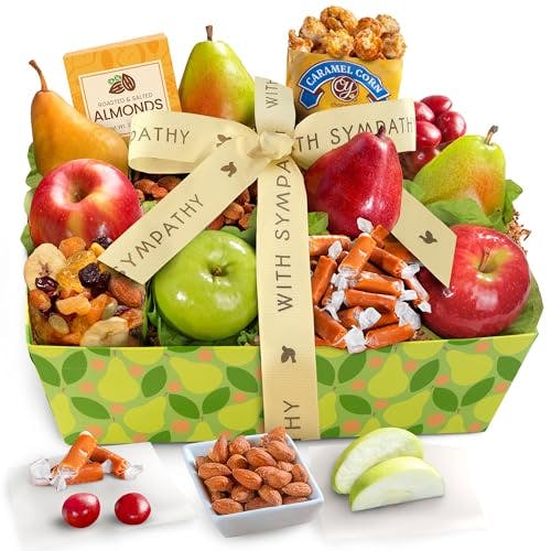A Gift Inside Sympathy Orchard Delight Fruit and Gourmet Basket