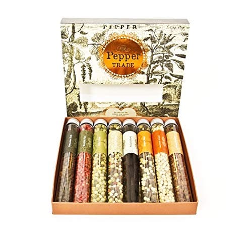 The Pepper Trade Gourmet Peppercorn Blend Collection, 8 Pack Gift Set | Sampler Spice Gift Set, Use in Grinders