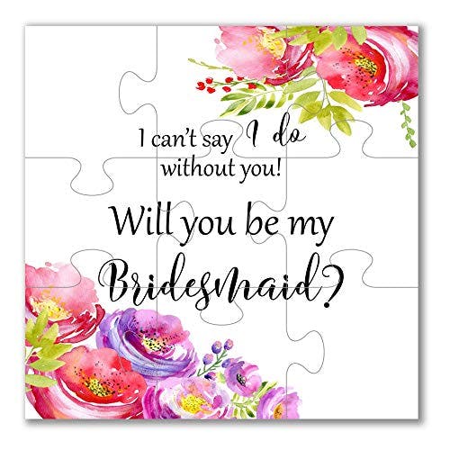 Will you be my Bridesmaid Proposal Puzzle Bridesmaid Gift