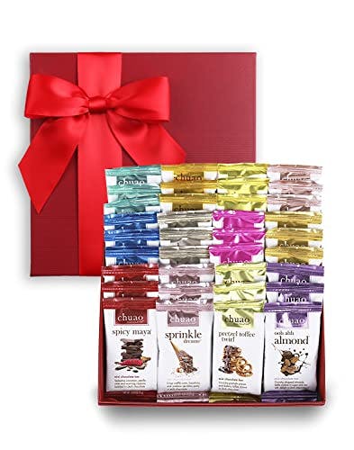 Chuao Chocolatier Share the Love Assorted Milk and Dark Mini Gourmet Chocolate Bars Gift Box | Sampler For Holiday, Birthday, Valentines, Thank You, Corporate Gift Baskets | 36 Bars, 0.39 oz Each