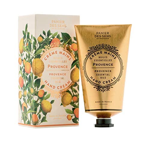Panier des Sens - Hand Cream for Dry Cracked Hands and Skin – Provence Hand Lotion, Moisturizer, Mask - With Shea Butter and Olive Oil - Hand Care Made in France 97% Natural Ingredients - 2.5floz
