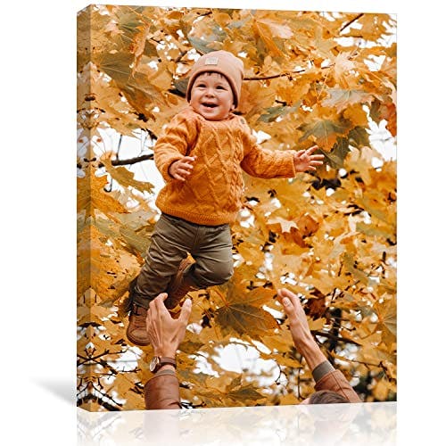 Custom Framed Canvas Prints With Your Photos - Personalized Picture To Canvas Wall Art - Floating Frames Available (6" Wx8 H)
