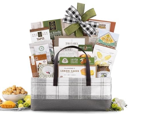 Wine Country Gift Baskets The Connoisseur Gourmet Gift Basket Food Gift Basket for Families College Students Appreciation Thank You Congratulations Get Well Soon Care Package