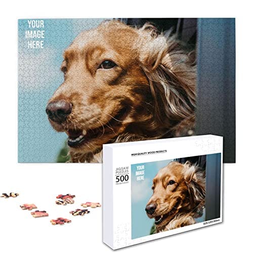 500 Pieces Custom Puzzle,ATOOZ Personalized Puzzle for Adults Custom Puzzles from Photos Halloween,Family,Holidays,Wedding Gift