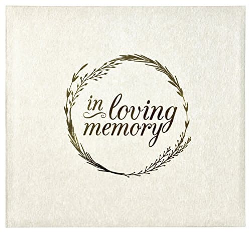 MCS 860162 in Loving Memorial Photo Album, 12 x 12, Ivory