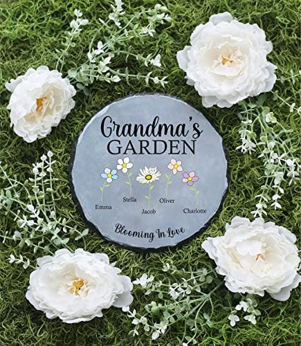 Personalized Garden Stone | Mother's Day Gift | Personalized Gift | Personalized Gift For Her | Gifts For Her | Grandma Gift | Personalized
