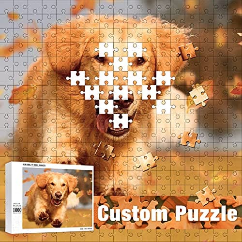 DPDP Custom Puzzles Personalized Jigsaw Puzzle 35/70/120/200/300/500/520/1000 Pieces from Photo, Make Your Own Puzzle, Custom Jigsaw Puzzle for Adults, Family, Wedding, Graduation, Gift