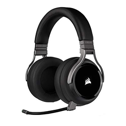 Corsair Virtuoso RGB Wireless Gaming Headset - High-Fidelity 7.1 Surround Sound w/Broadcast Quality Microphone - Memory Foam Earcups - 20 Hour Battery Life - Works with PC, PS5, PS4 – Carbon, Premium