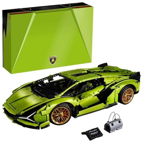 LEGO Technic Lamborghini Sián FKP 37 Building Sets for Adults - Detailed Lamborghini Model Car Kit for Men & Women, Ages 18+ Years - Display in Room as Decor - 42115