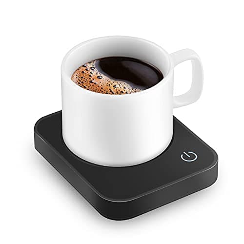 VOBAGA Coffee Mug Warmer for Desk with Auto Shut Off & 3-Temp Settings, Coffee Cup Warmer with Smart Safety Alert Home Office Accessory, Perfect for Coffee, Tea, Milk (Mug for Display)