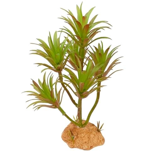 Woyrise Reptile Artificial Plants Terrarium Decor, Fake Desert Plants Bearded Dragon Tank Decorations Accessories fit Crested Gecko Leopard Lizard Chameleon Ball Python Snake Frog - Tillandsia