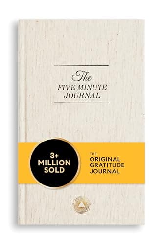 Intelligent Change The Five Minute Journal - Original Daily Gratitude Journal 2025 for Happiness, Mindfulness & Reflection - Daily Affirmations - Undated Planner Gifts for Women & Men