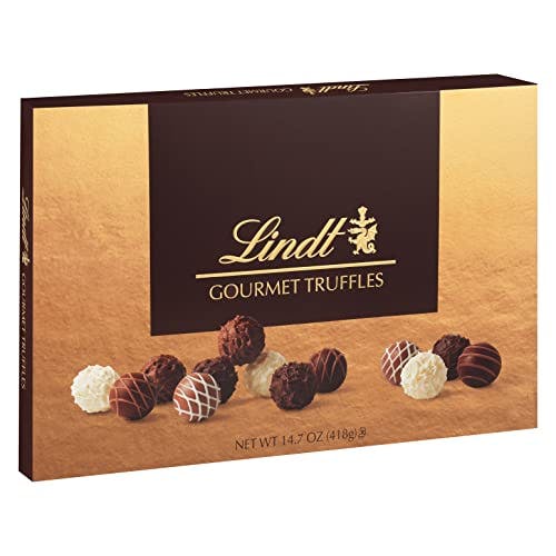 Lindt Gourmet Chocolate Truffles Gift Box, Assorted Chocolate Truffles, Great for gift giving, 14.7 Ounces
