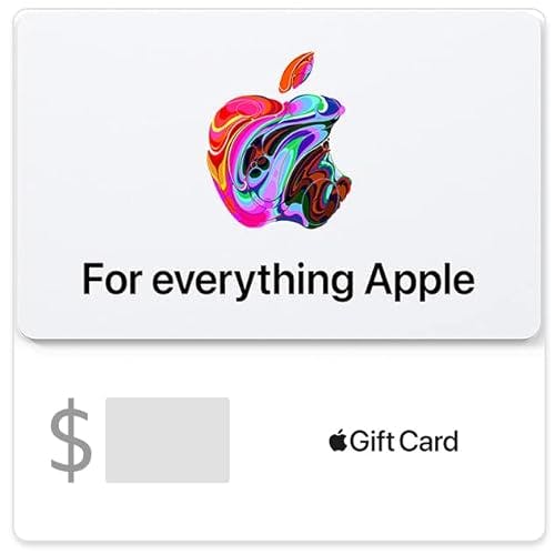 Apple Gift Card - App Store, iTunes, iPhone, iPad, AirPods, MacBook, accessories and more (eGift)