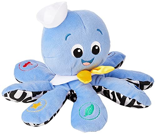 Baby Einstein Octoplush Musical Huggable Stuffed Animal Plush Toy, Learn Colors in 3 Languages, Blue, 11" Age 3 Month and up,