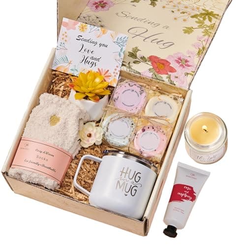 Care Package for Women Spa Gifts Baskets Self Care for Best Friends Mom Grandma Wife Feel Better Gifts Thinking of You Encouragement Stress Relief Get Well Soon Gifts for Woman Holiday Gift