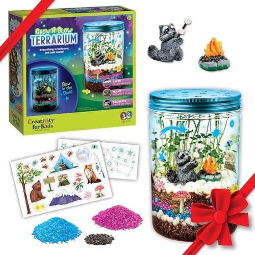 Creativity for Kids Grow 'N Glow Terrarium Kit - Educational Science Kits, Kids Gifts for Boys and Girls, Craft and STEM Projects (Ages 6+)